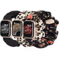 TOYOUTHS 3 Packs Compatible with Apple Watch Band Scrunchies 41mm 40mm 38mm Cloth Soft Pattern Printed Fabric Wristband Bracelet Women IWatch Elastic Scrunchy Bands Series SE 8 7 6 5 4 3 2 1